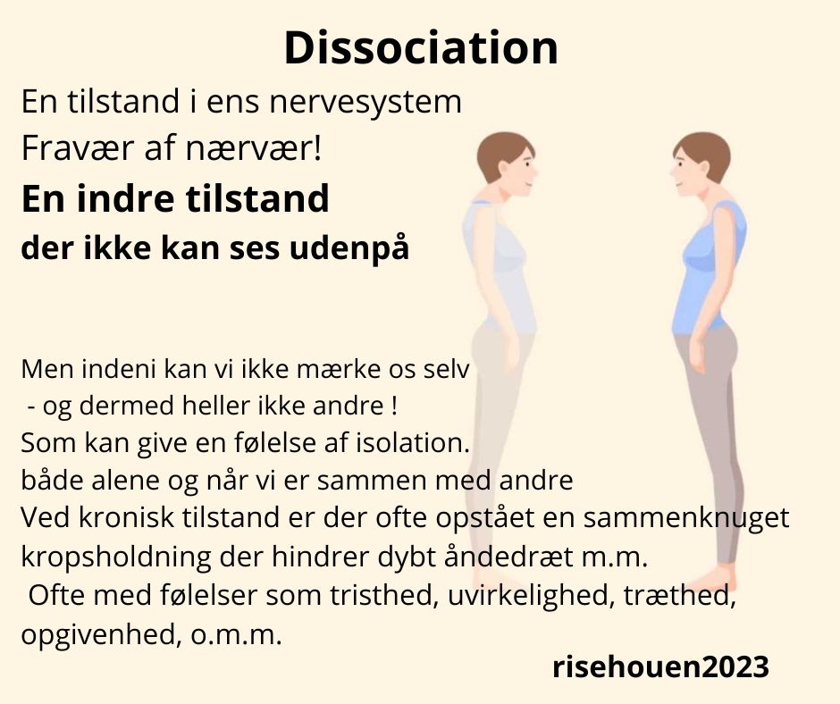 Workshop; "Dissociation" d 17 september Svendborg.