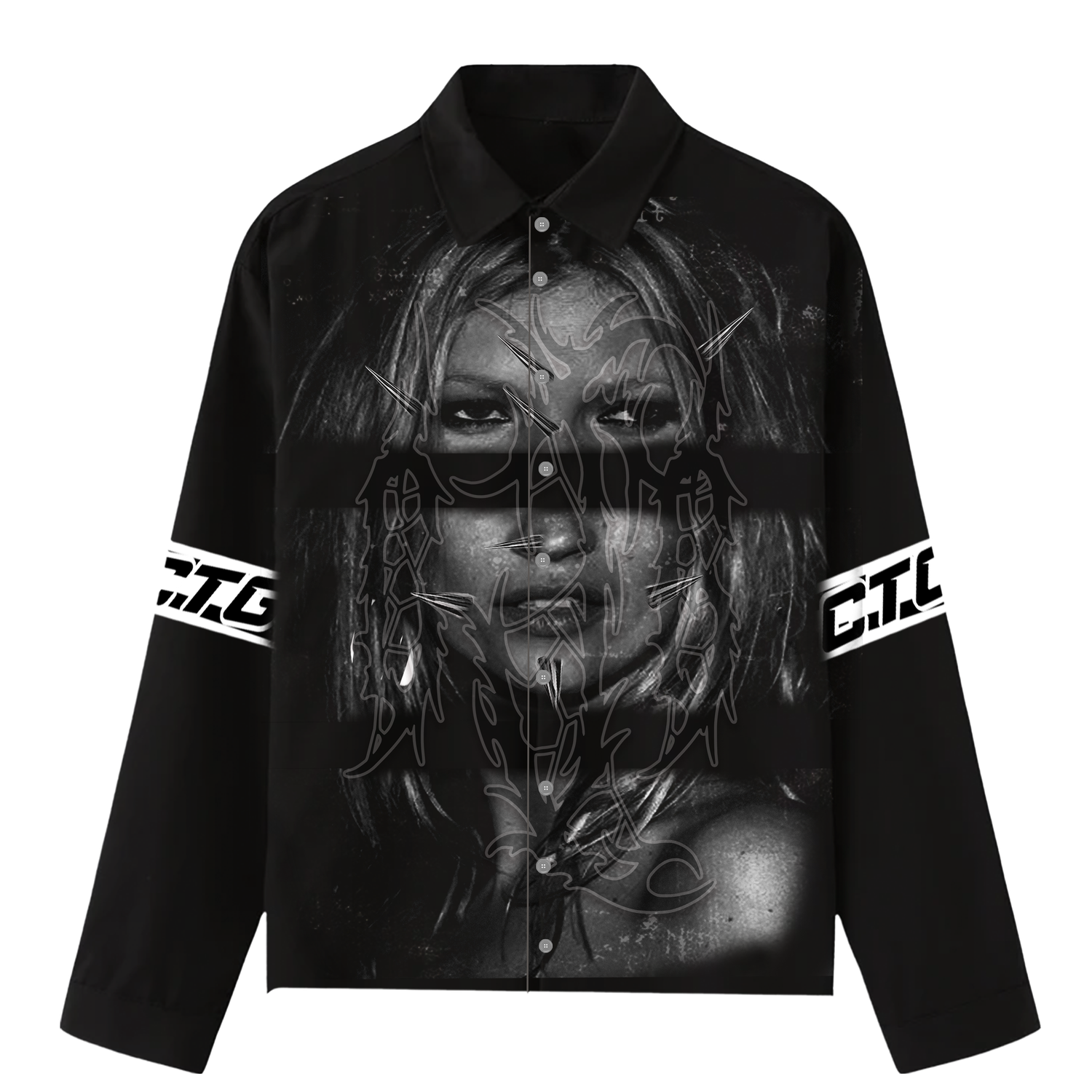 CTG KATEMOSS BUTTON-UP SHIRT