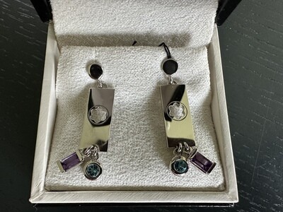 Boucles d’oreille en argent Montblanc