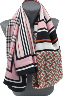 Burberry 210x70 écharpe en soie