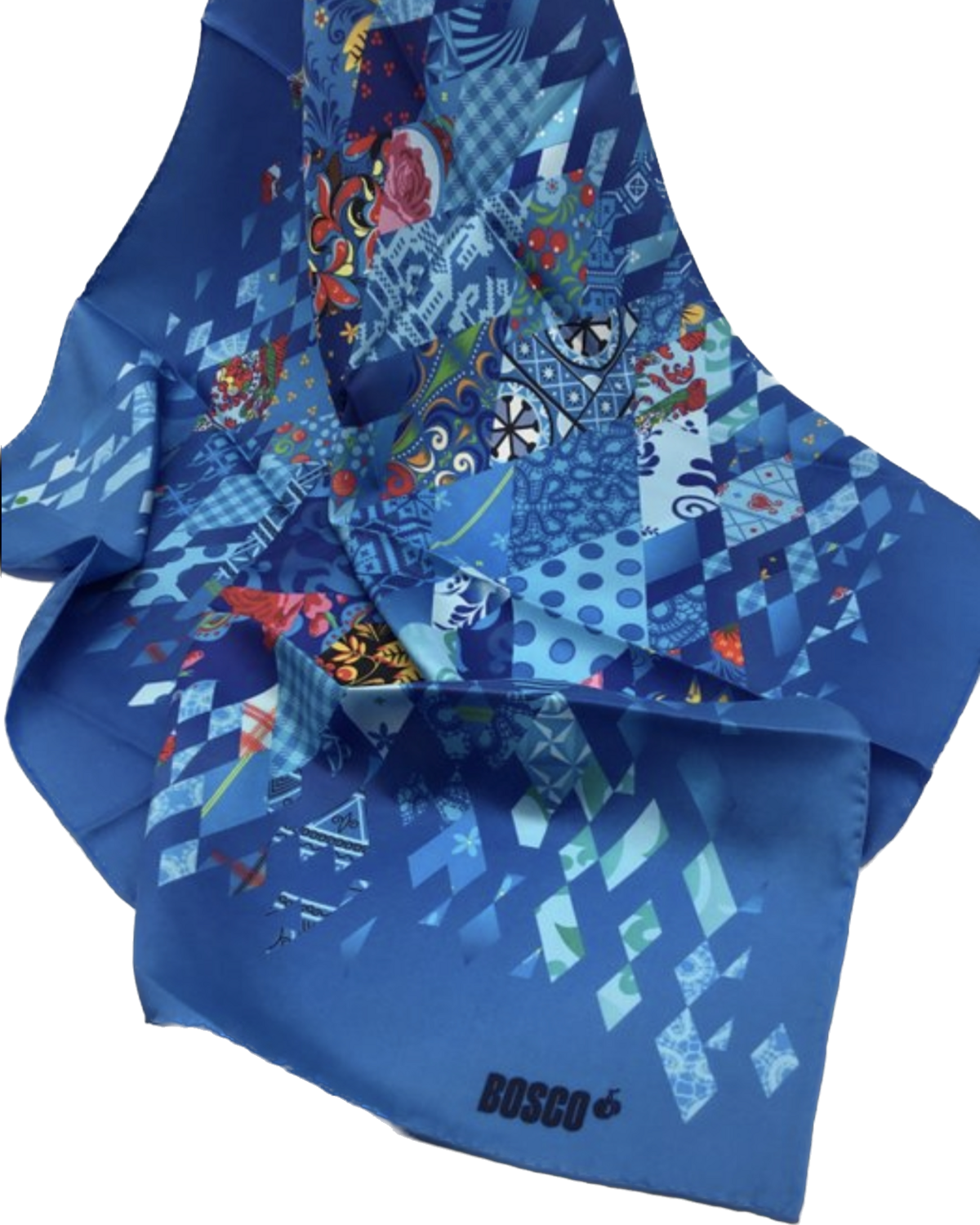 Bosco foulard, carré de soie 90x90