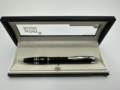 Montblanc stylo bille Starwalker résine précieuse et platine