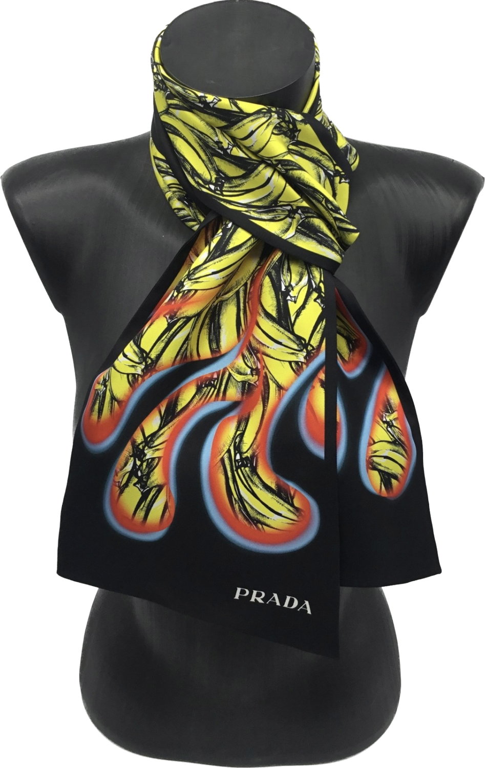 Prada foulard  en soie  20x150