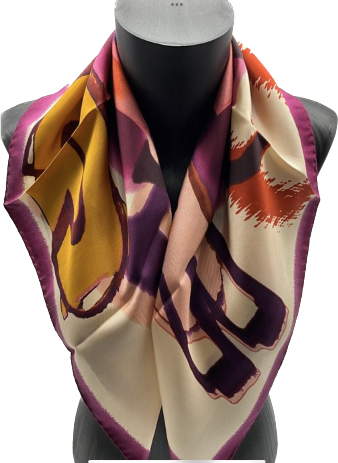 Christian Lacroix écharpe en soie 65x65