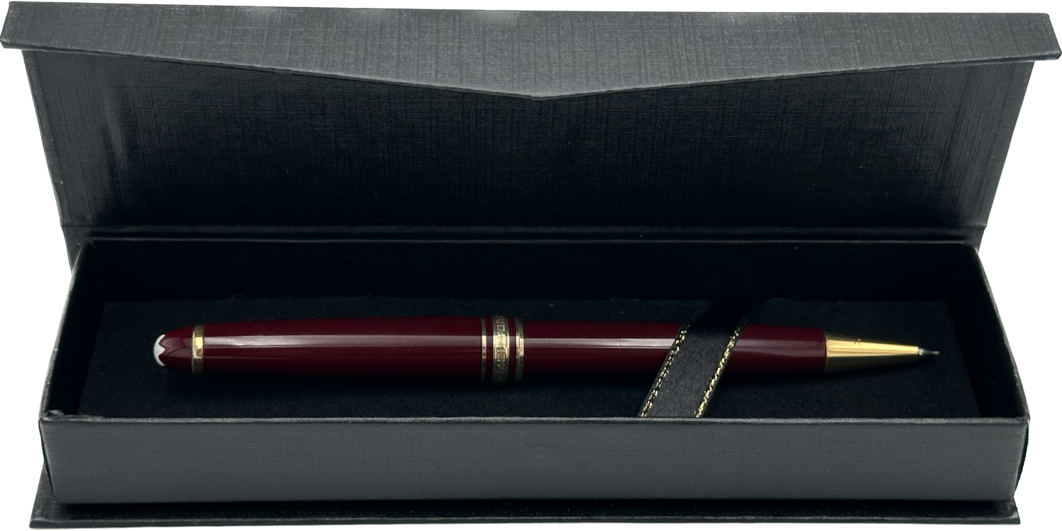 Montblanc Meisterstück résine bordeaux porte mine