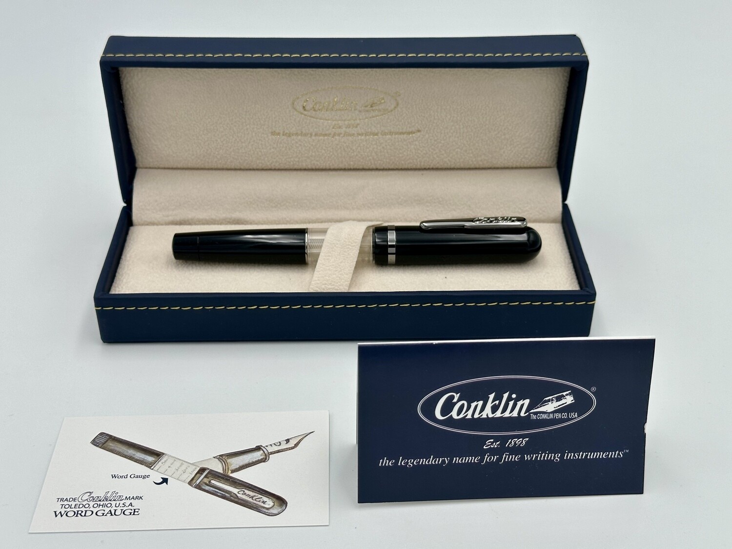 Conklin Héritage Word Gauge black stylo plume