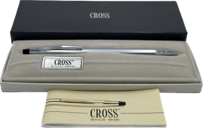 Cross stylo bille chromé argent