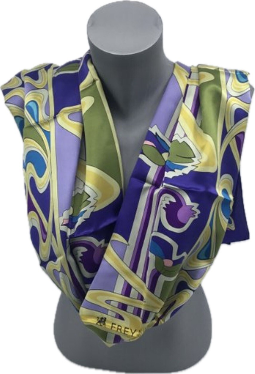 Freywille Design écharpe en soie 68x168