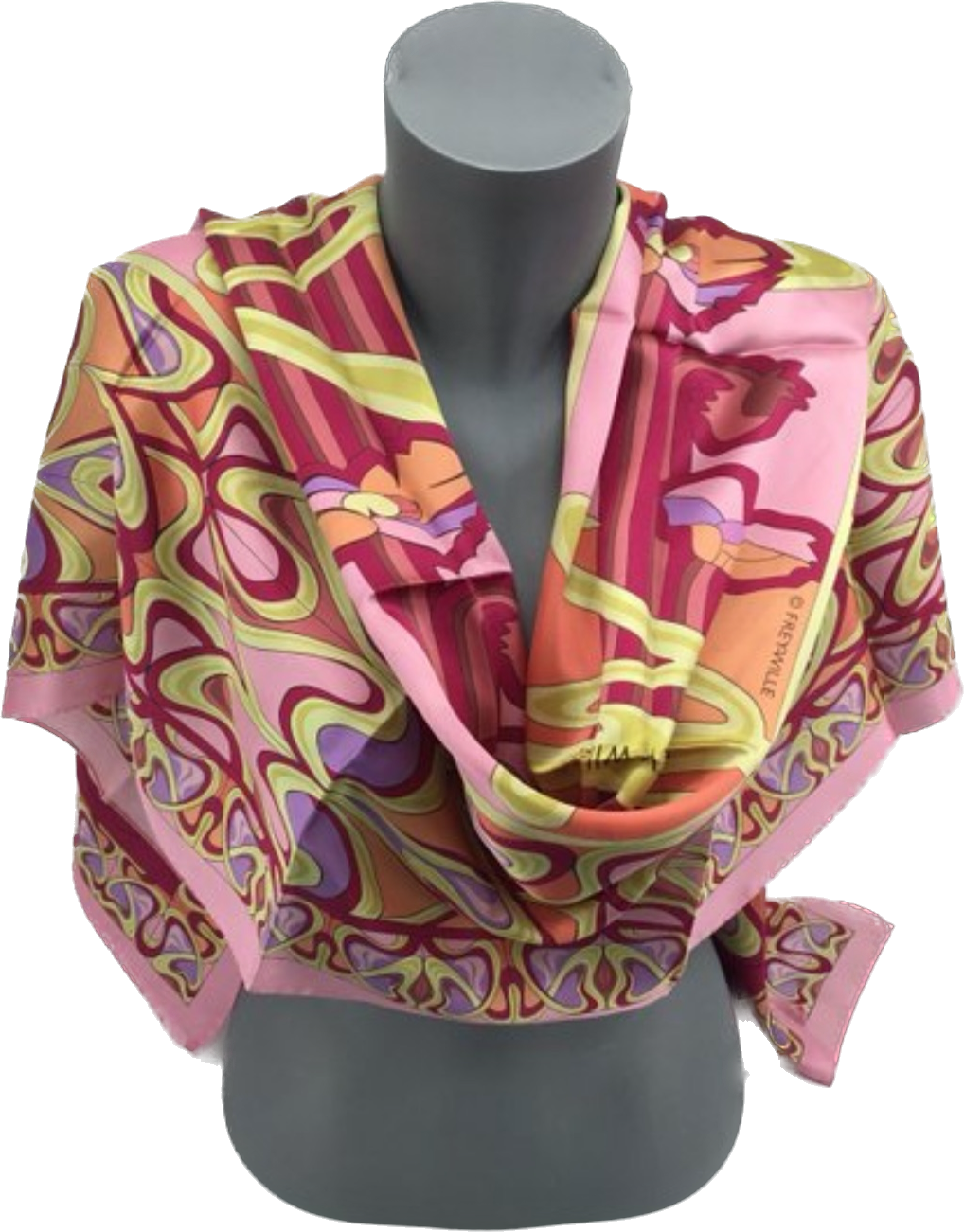 Freywille écharpe en soie 68x170