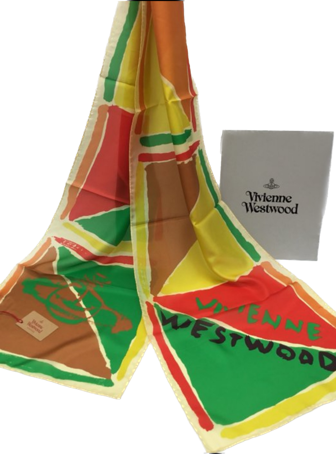 Vivienne Westwood Hommage écharpe en soie 34x220
