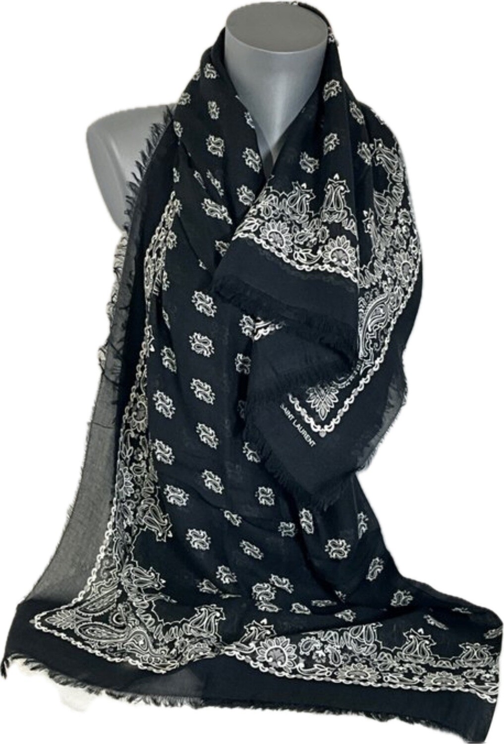 Saint Laurent écharpe mixte 140x195