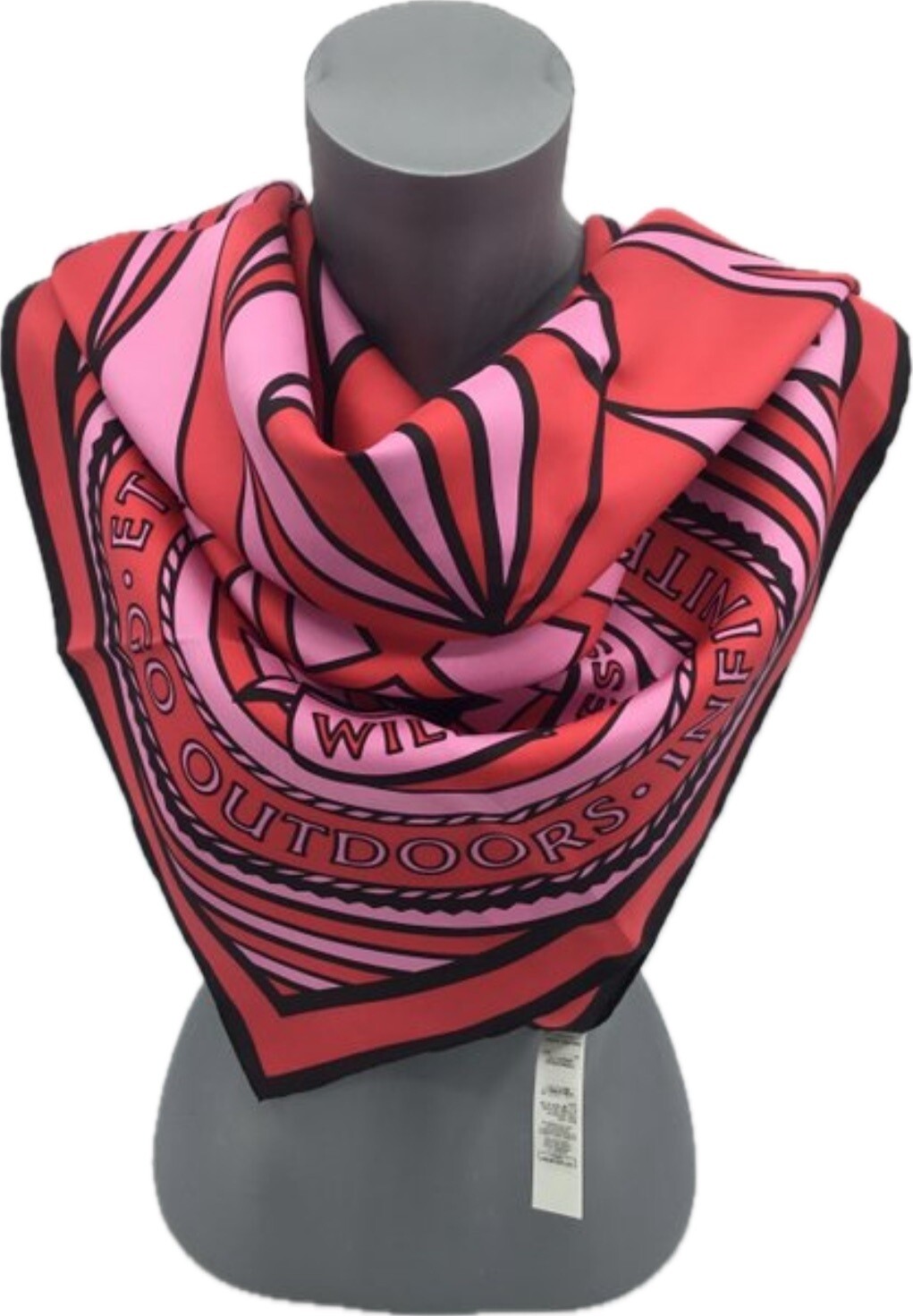 Burberry Love you silk écharpe réversible 90X90