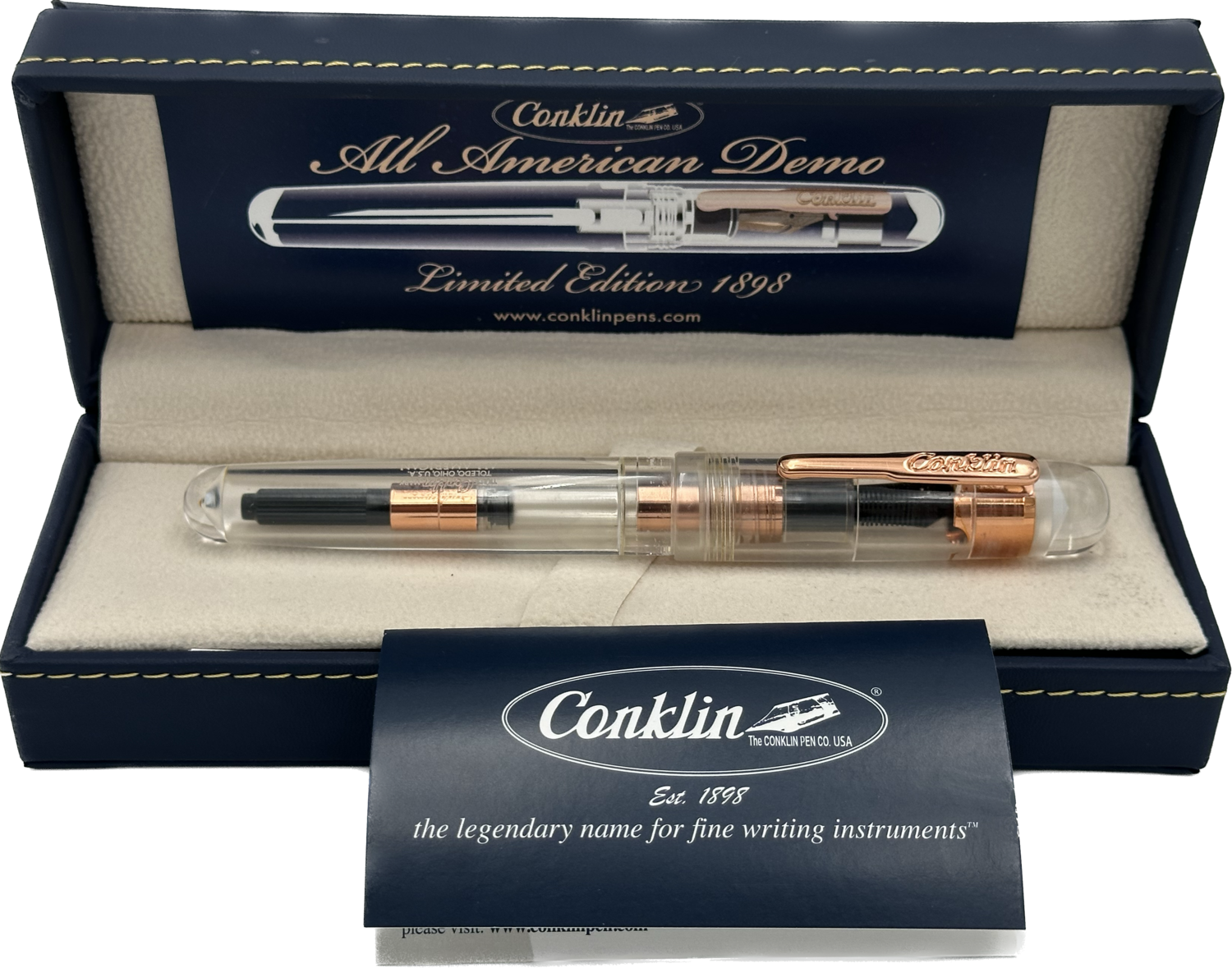 Conklin édition limitée All American Demo Rose Gold stylo plume