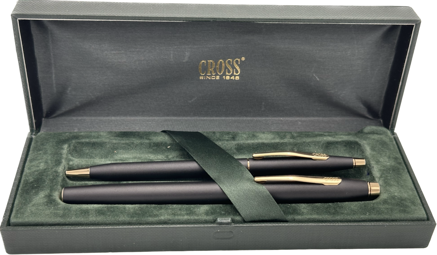 Cross  parure stylo bille Century classique et stylo plume Century II mat