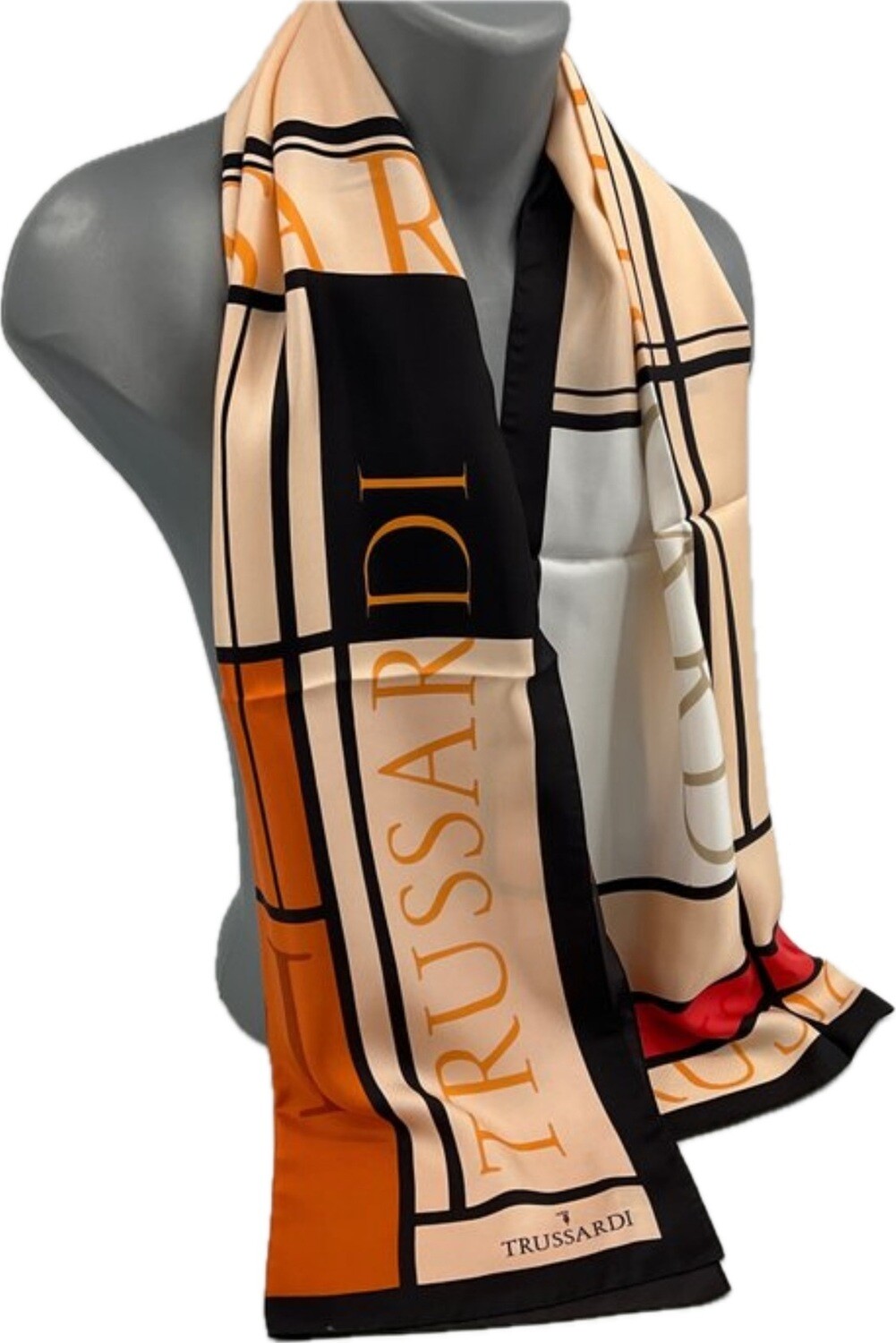 Trussardi écharpe en soie 40x158
