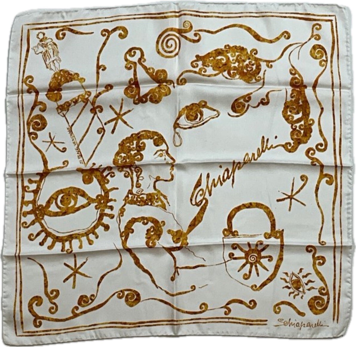 Schiaparelli Majestueuse carré de soie 60x60