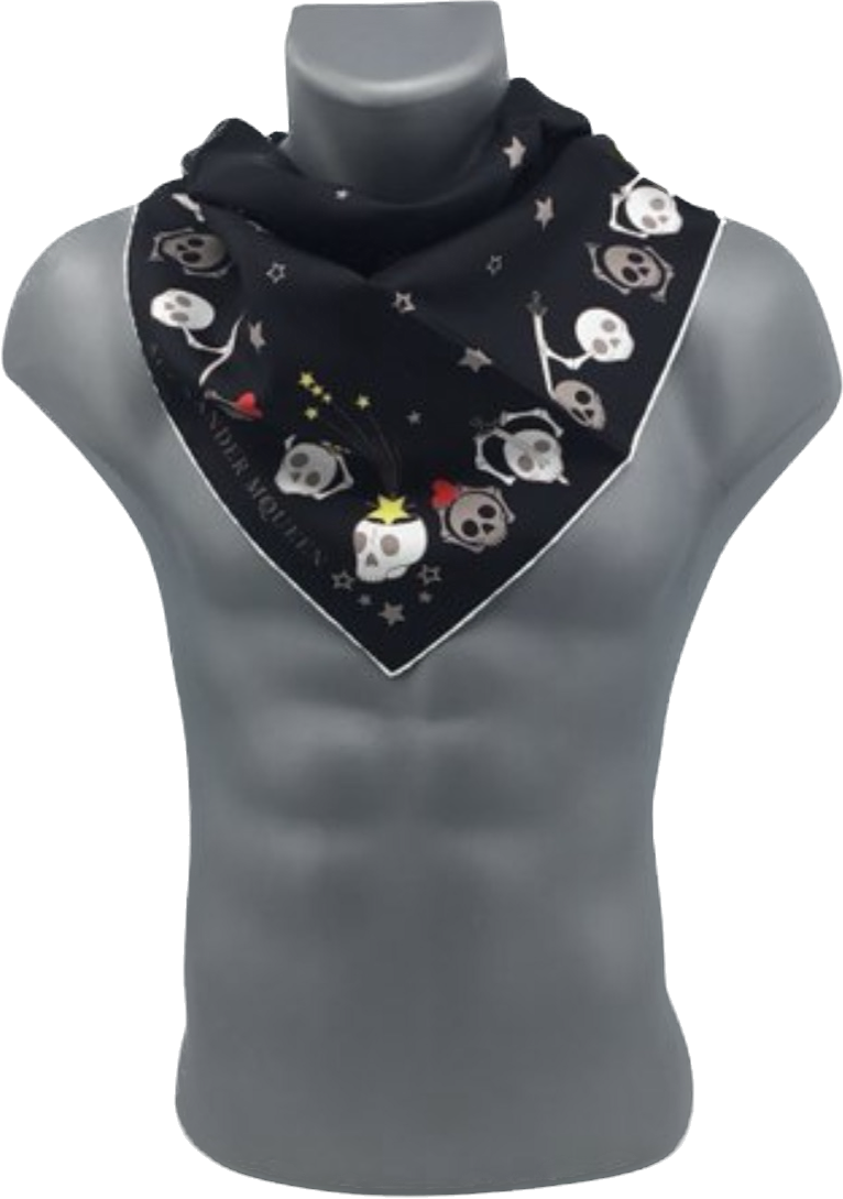 Alexander McQueen écharpe en soie 66x66