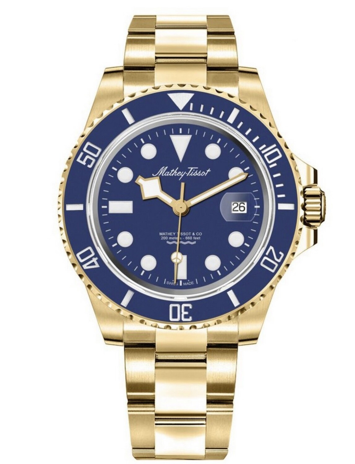 Mathey-Tissot montre acier quartz
