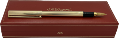 ST Dupont plaqué or stylo plume 18ct