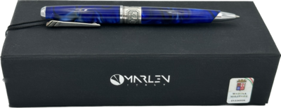 Marlen Marina militare stylo bille, résine bleu et argent
