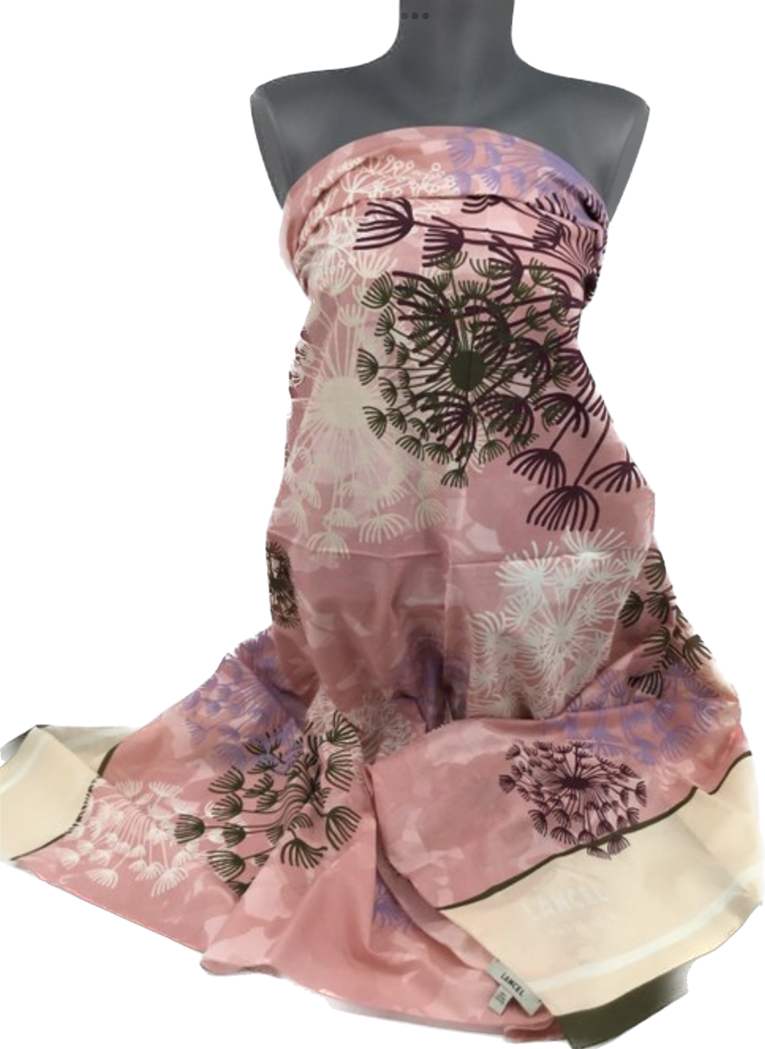 Lancel écharpe paréo en coton 130x180