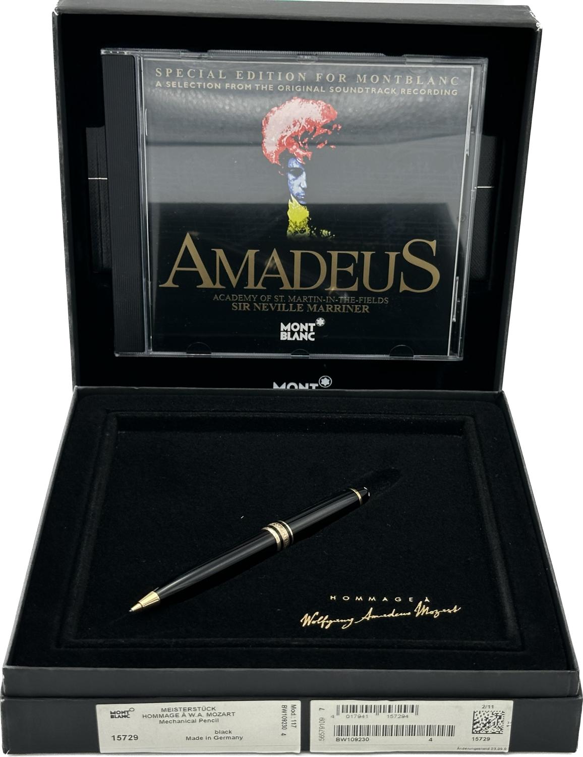 Mb 86 Montblanc Meisterstuck Mozart  porte mine 117