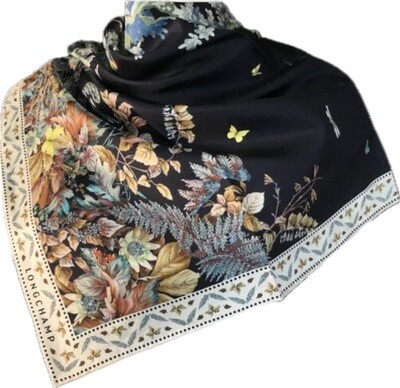 Longchamp carré de soie 90x90