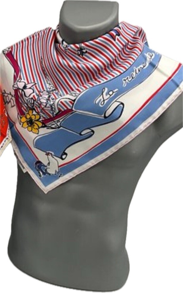Inès de la Fressange carré de soie 65x65