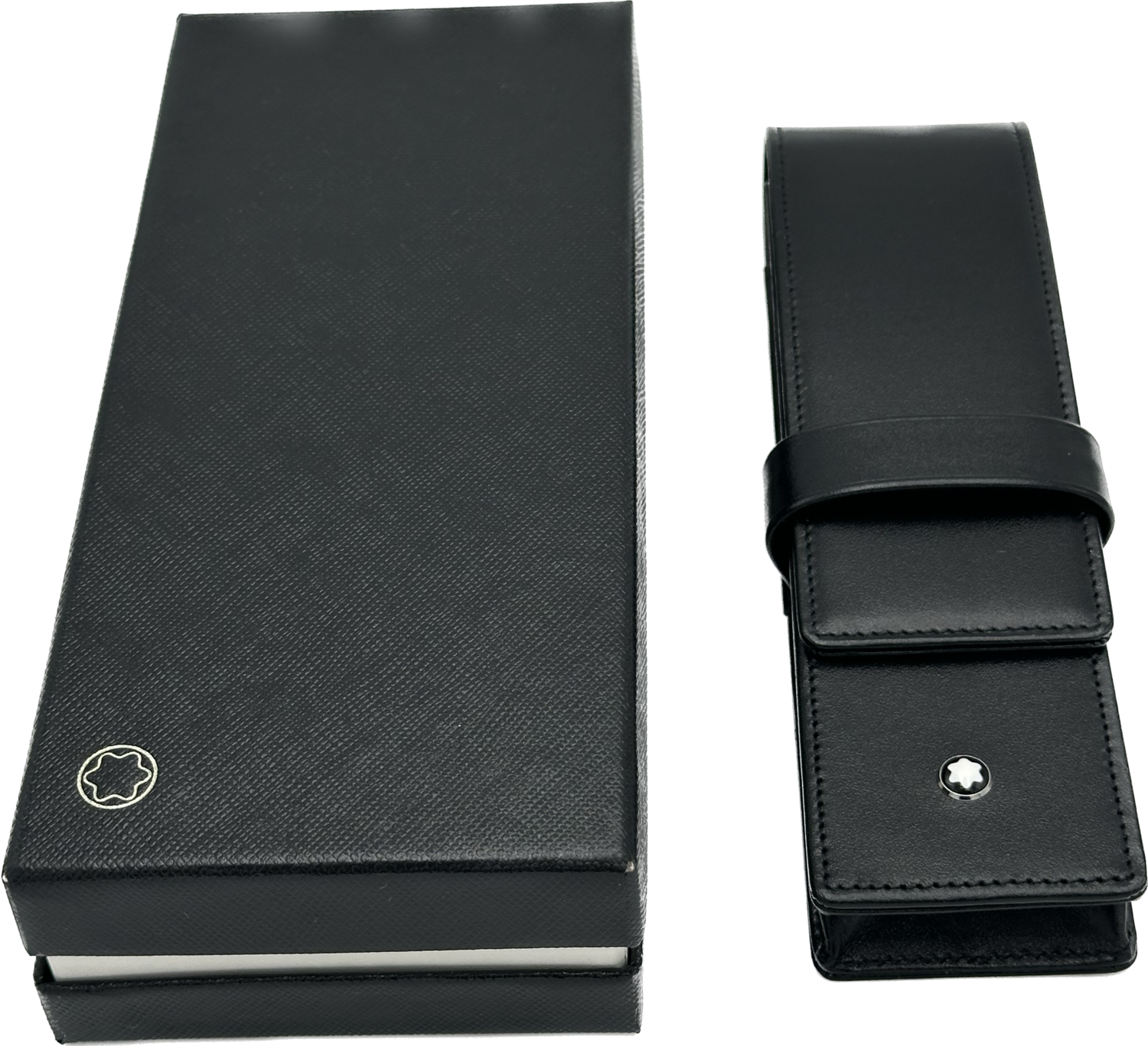 Étui en cuir  2 stylos montblanc