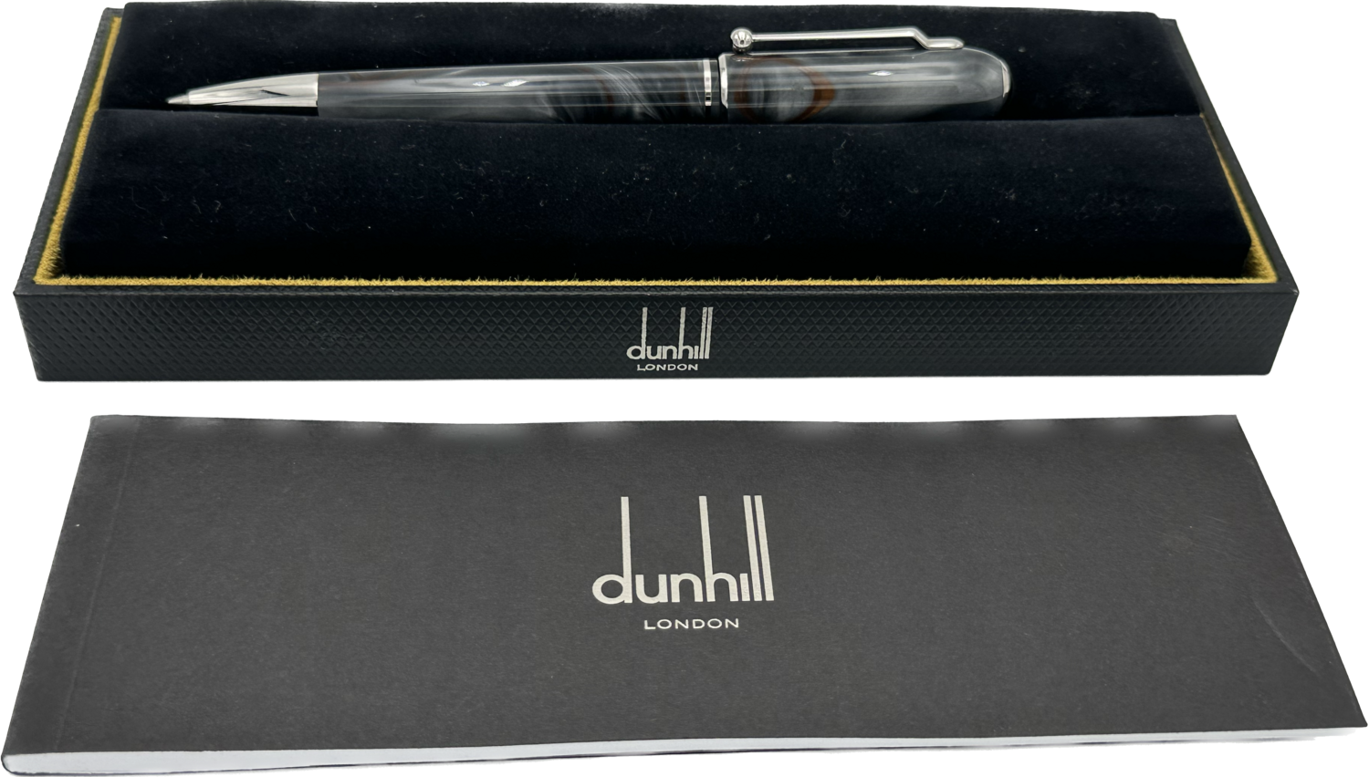 Dunhill  sidecar grey marble stylo bille