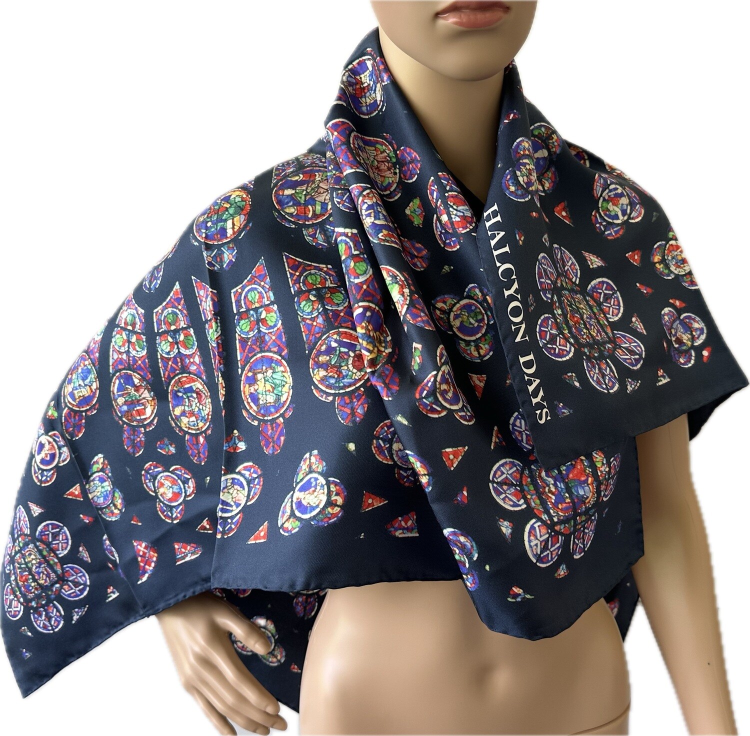 Halcyon Day carré en twill de soie 89x91