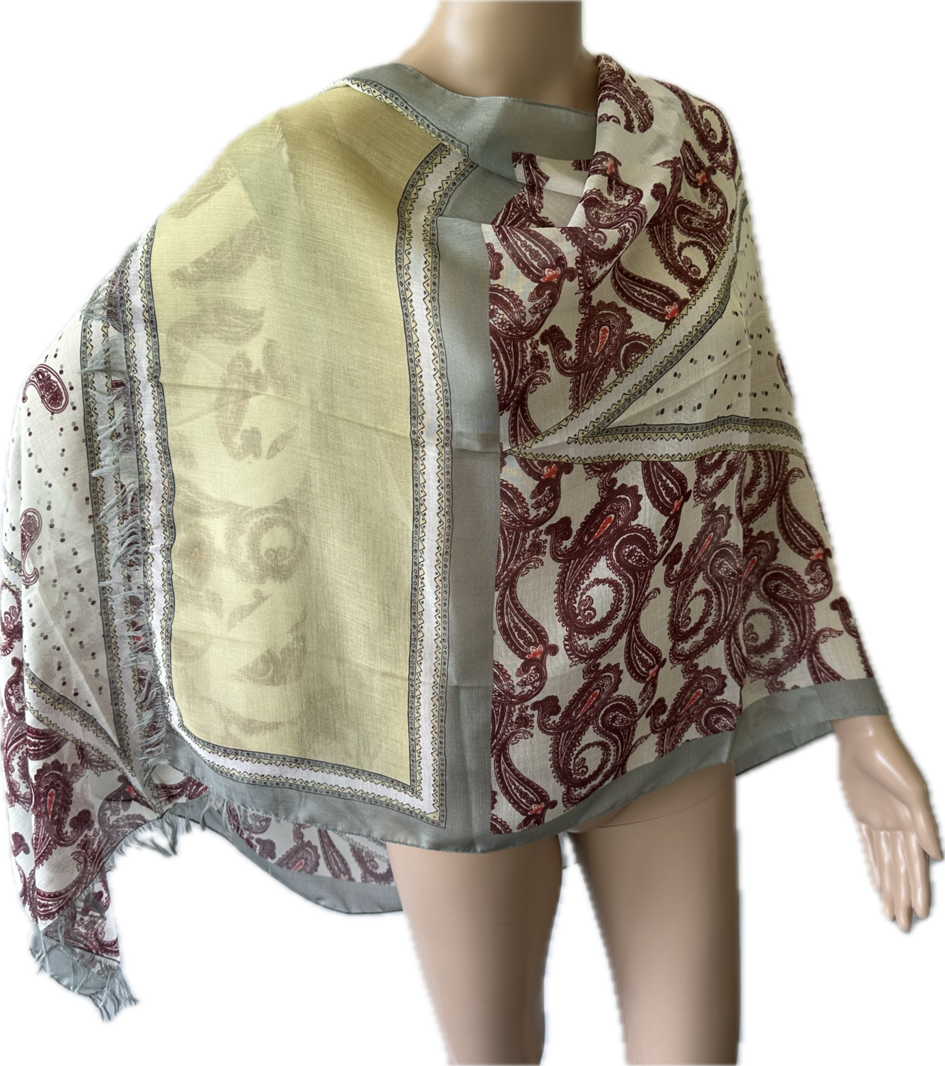 ACNE studio écharpe frangée en modal et cachemire 66x200