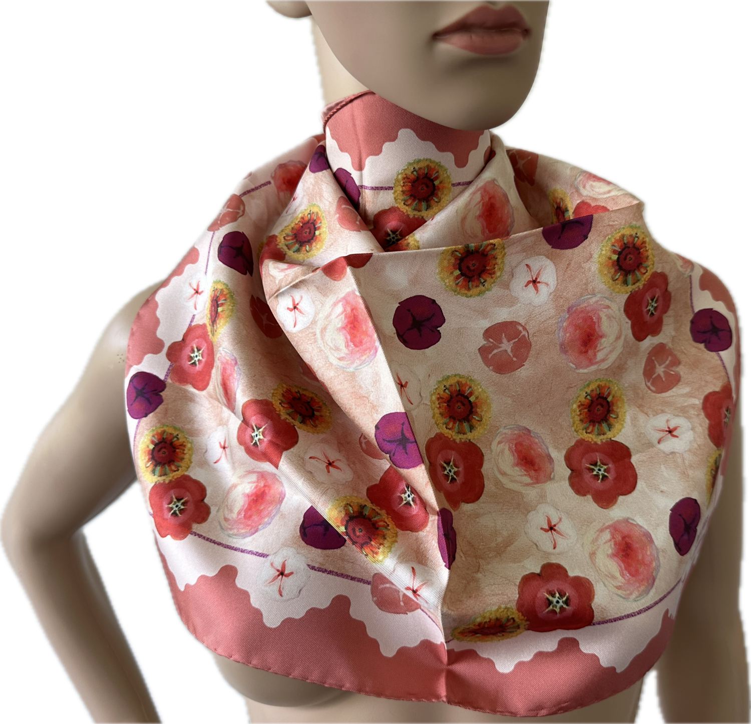 Max Mara  carré de soie 50x49
