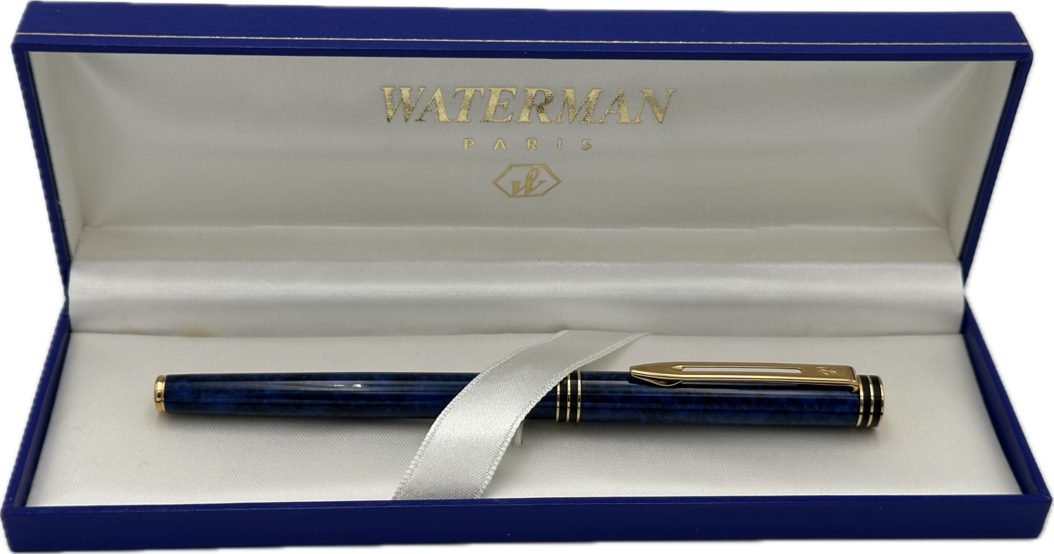 Waterman Lauréat bleu marbré stylo plume