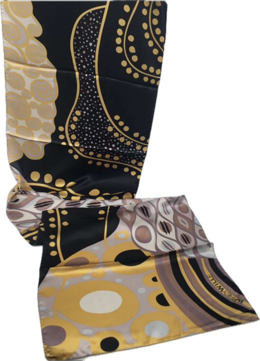 Freywille design écharpe en soie 175x42