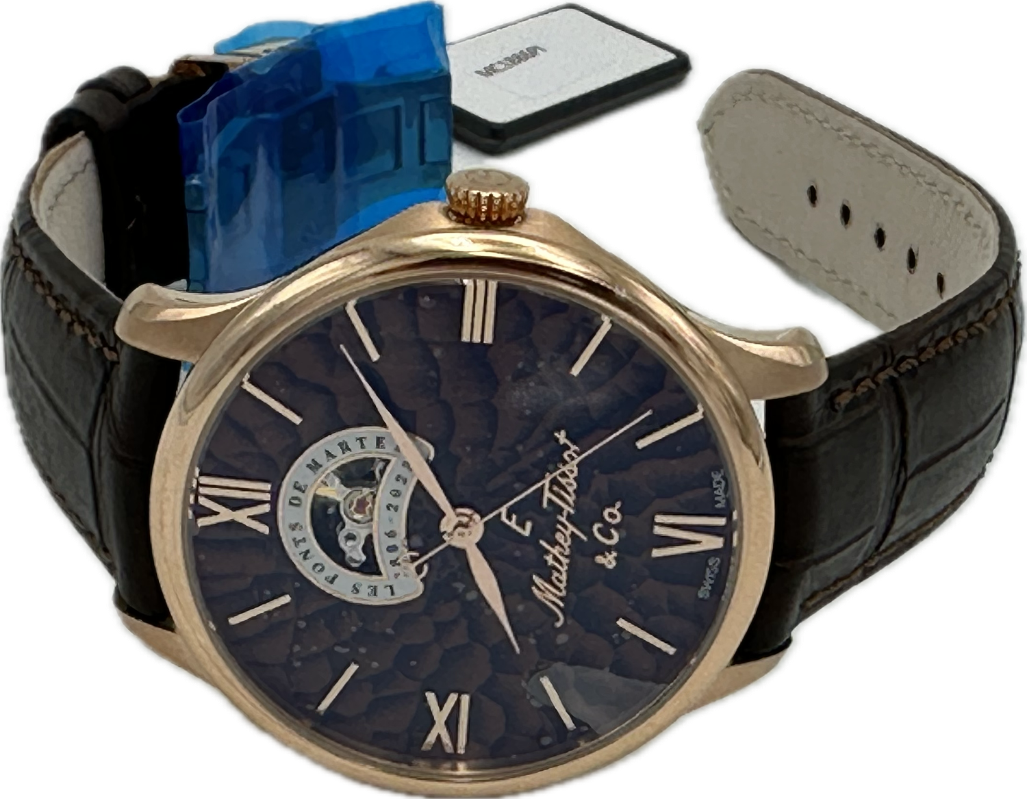 Mathey-Tissot Édition limitée Edmond open heart montre automatique
