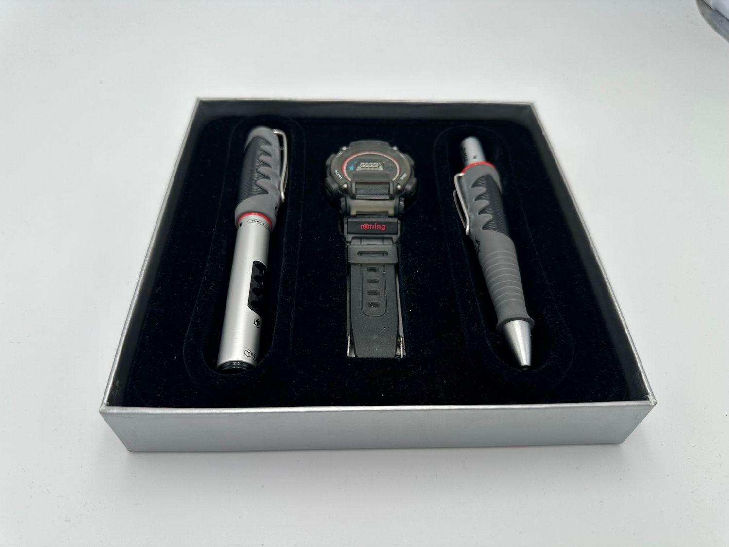 Rotring coffret core stylo bille, stylo plume, montre