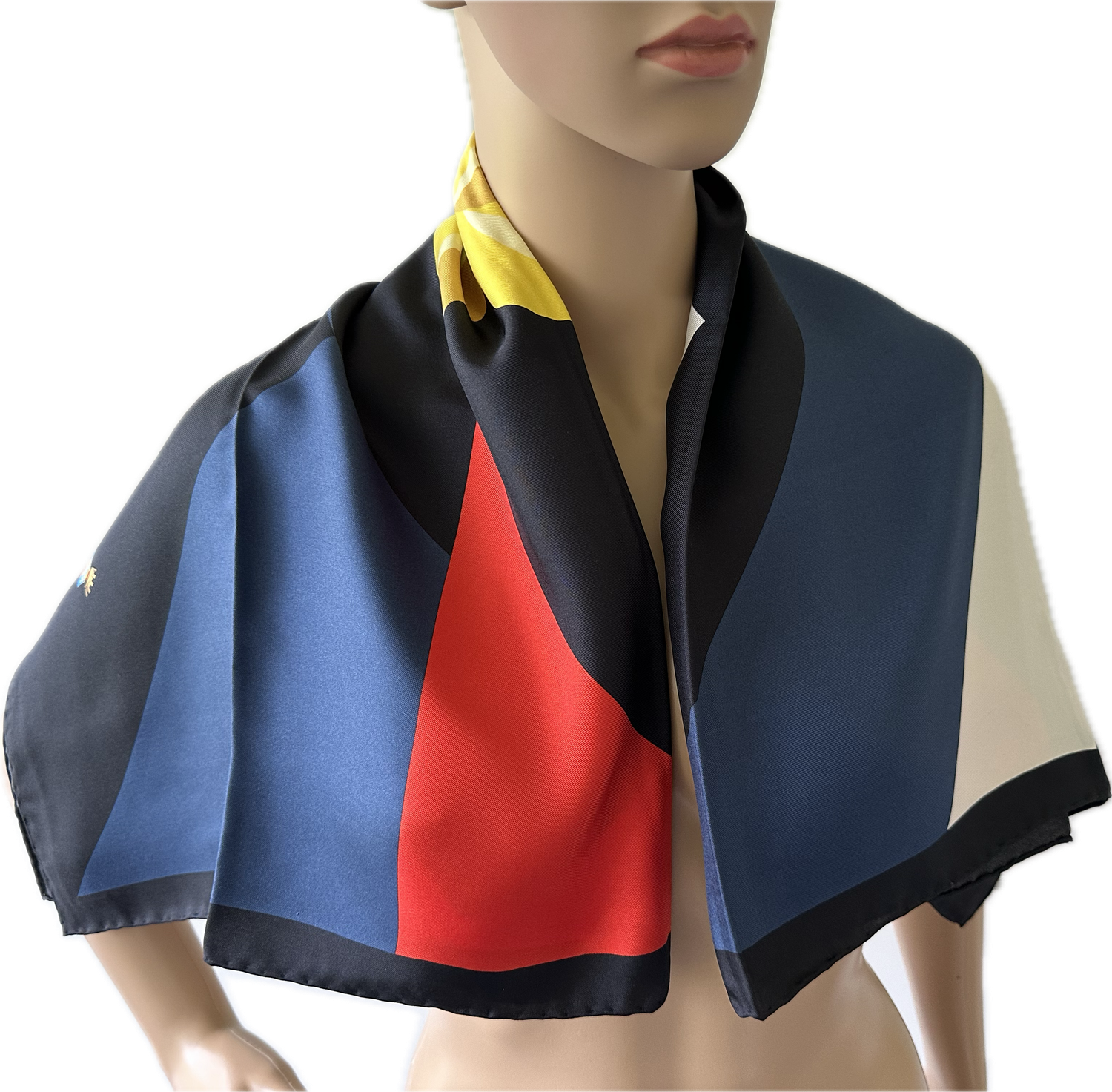 Matteo Lucci écharpe, foulard  en soie 90x90
