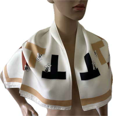 Texier  écharpe, foulard en soie 88x88
