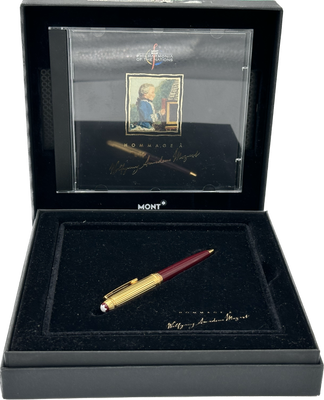 Montblanc Meisterstück solitaire Mozart  coral arg.925 vermeil Sfera stylo bille