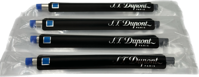 S.T. Dupont lot de 4 recharges Roller Bleu pointe moyenne S.T. Dupont lot de 4 recharges Roller Bleu pointe moyenne
