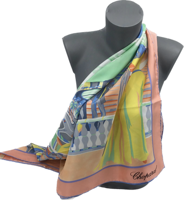 Chopard Croisette écharpe en soie 88x88