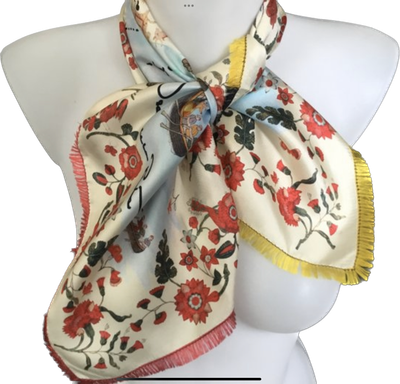 Oscar de la renta carré de soie 70x70