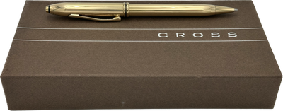 Cross  Townsend stylo bille plaqué or 18ct