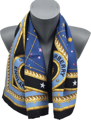 Burberry foulard, carré de soie 90x90