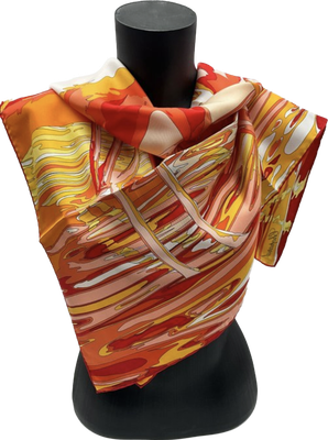 Chopard - Echarpe en soie 90x90