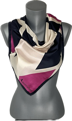 Aquascutum écharpe en soie 48x48