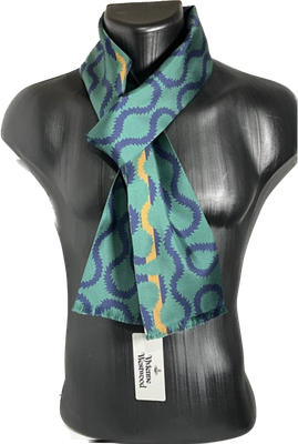 Vivienne Westwood écharpe réversible en soie 12x180