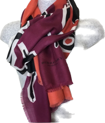 Burberry écharpe 100% cachemire 195X70
