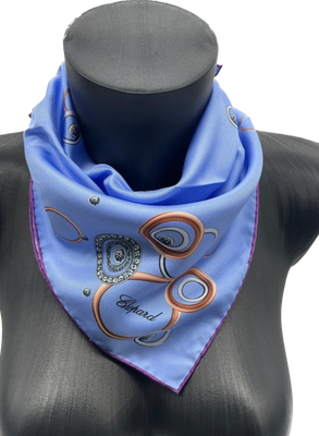 Chopard cœur de diamants gavroche en  soie  48x48